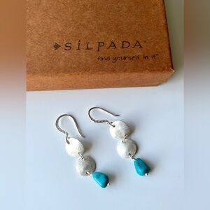 Silpada Turquoise Drop Mixed Metal
Earrings W1827